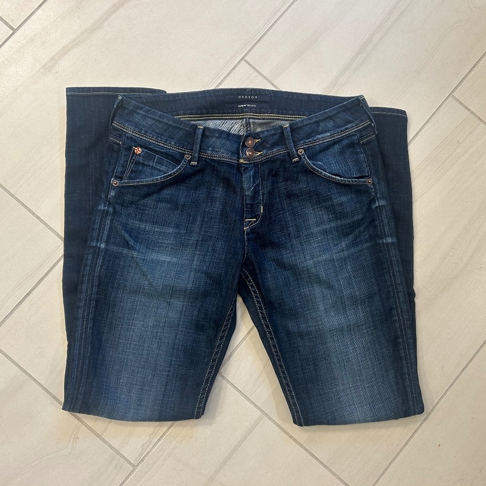 Nearly NEW! Hudson Skinny Dark Wash Jeans 31